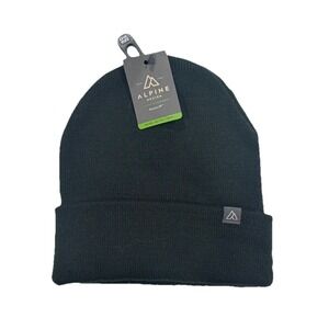 NEW Alpine Design Black Adult Brushed Fleece‎ Beanie One Size